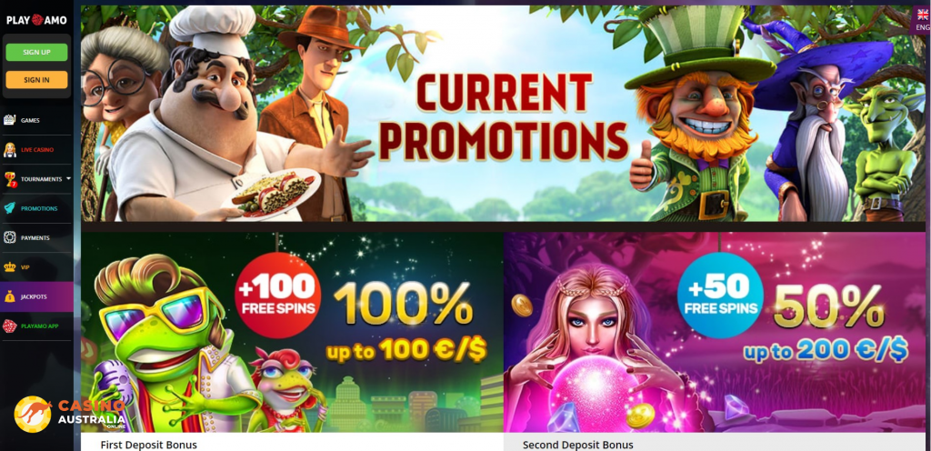 Playamo Casino Promotions Australia