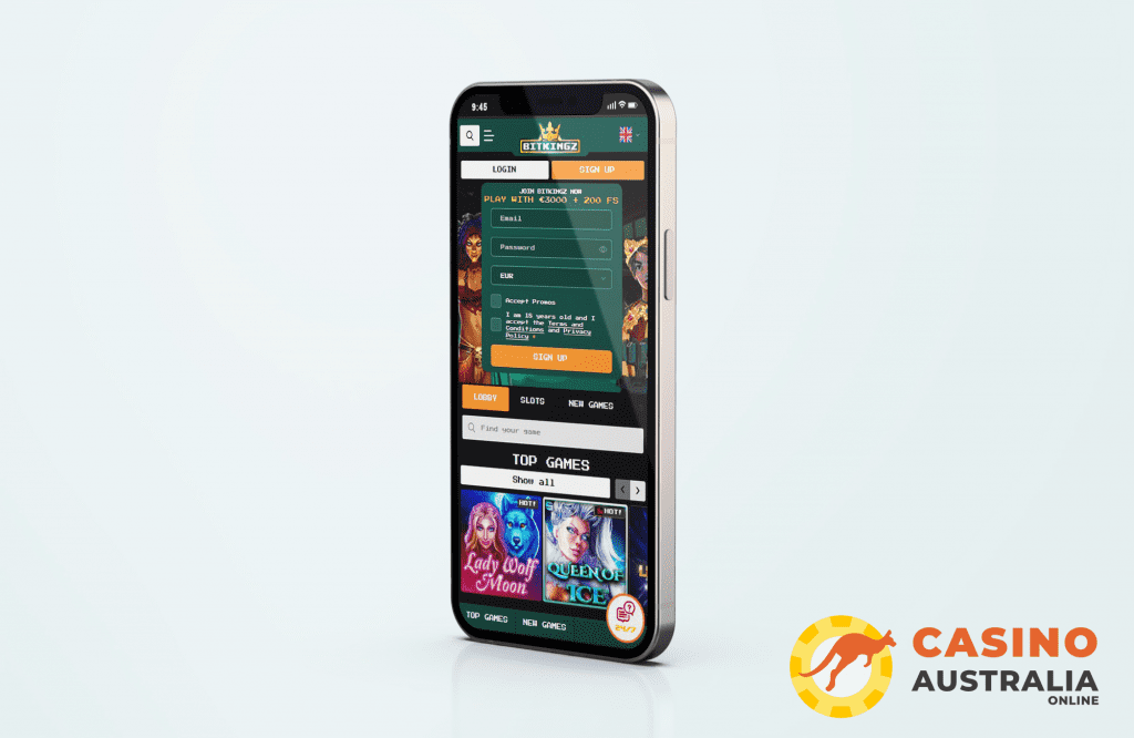 BitKingz Casino Mobile Version