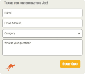 Joe Fortune Casino Live Chat Support