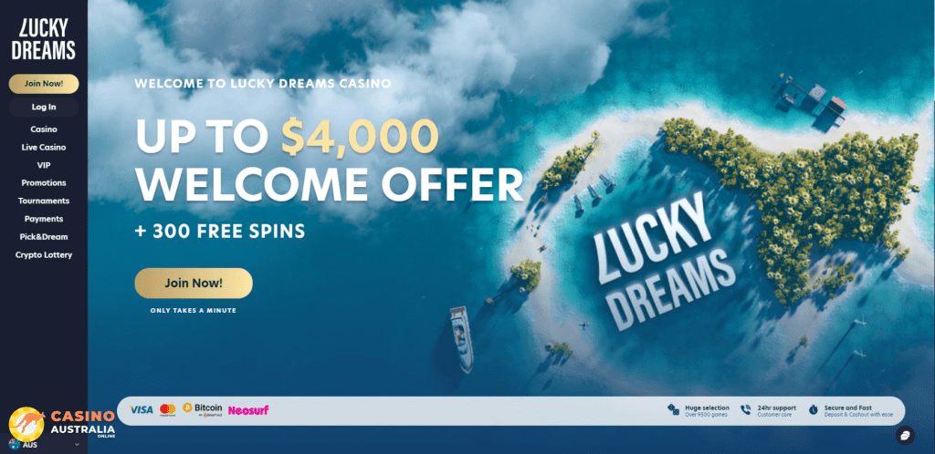 LuckyDreams Casino Review Australia