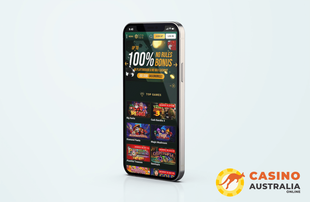 Spin Oasis Casino Mobile Version