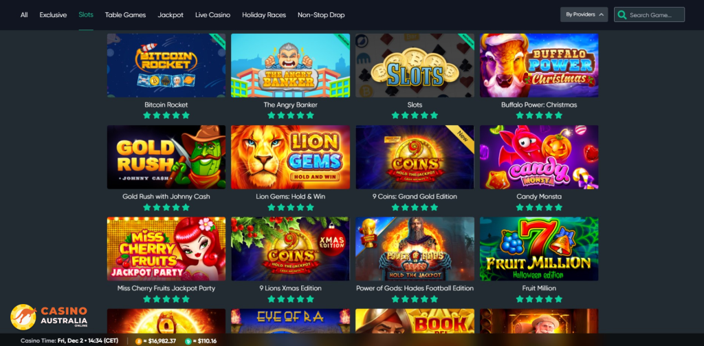 Bitcoin.com Casino Games Australia