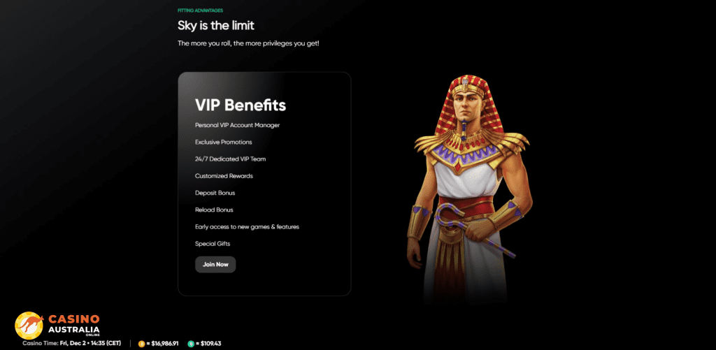 Vip Program at Bitcoin.com Casino Australia