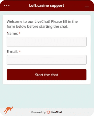 Loft Casino Live Chat Support