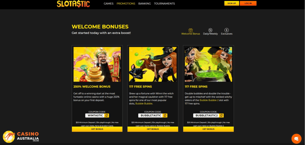 Slotastic Casino Promotions Australia