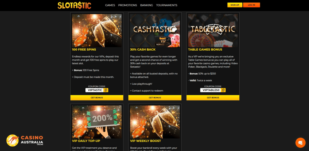Vip Program at Slotastic Casino Australia