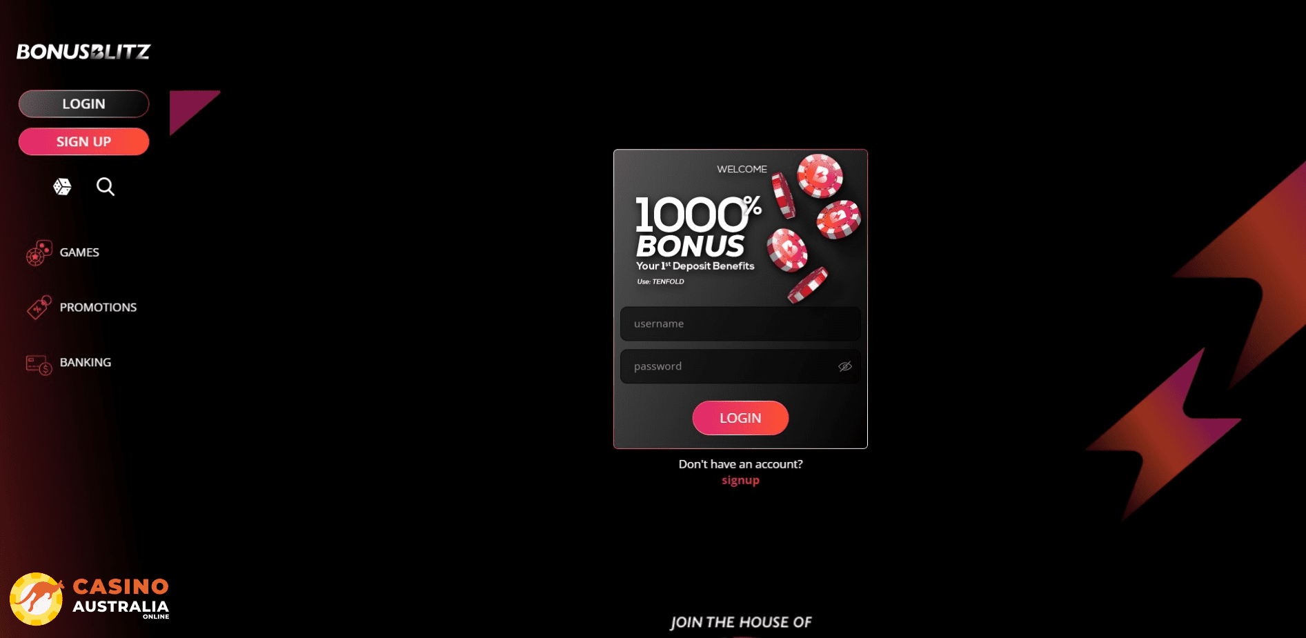 Bonus Blitz Casino Australia 2024 Review