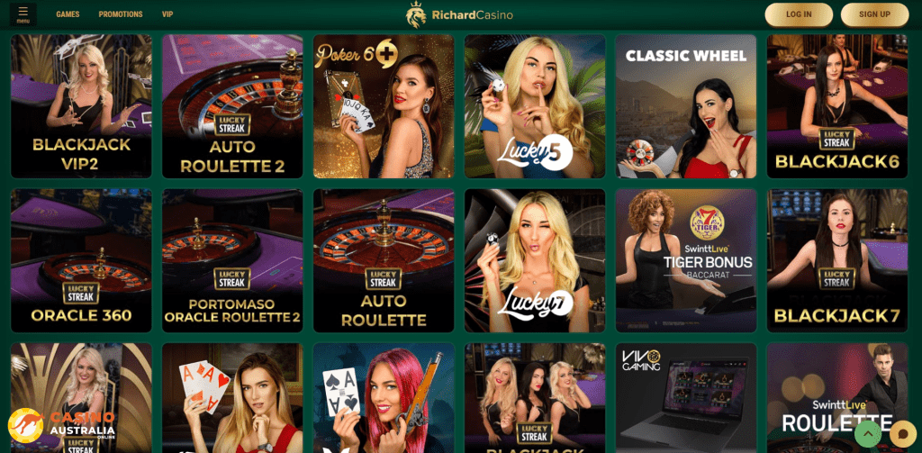 Richard Casino Live Games Australia