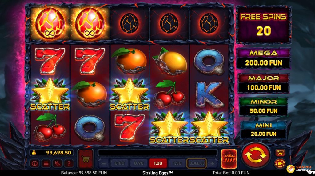Sizzling Eggs Free Play Scatters Wins Australia Review