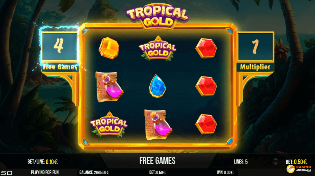 Tropical Gold Free Play Scatters Wins Australia Review