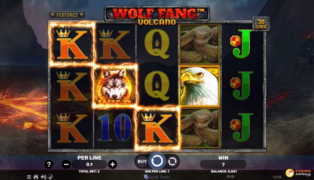 Wolf Fang - Volcano Free Play Australia Review