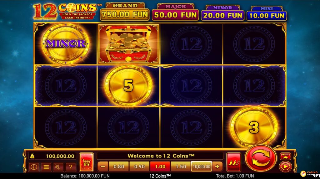 12 Coins Free Play Australia Review