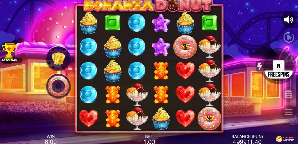 Bonanza Donut Free Play Bonus Feature Spins Australia Review