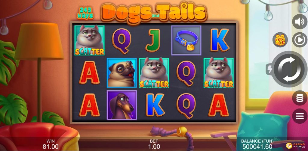 Dogs and Tails Free Play Scatters Wins Australia Review