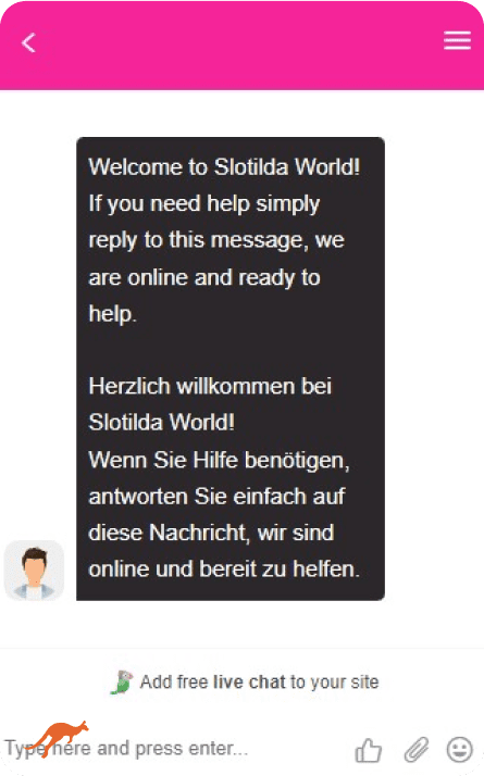Slotilda World Casino Live Chat Support
