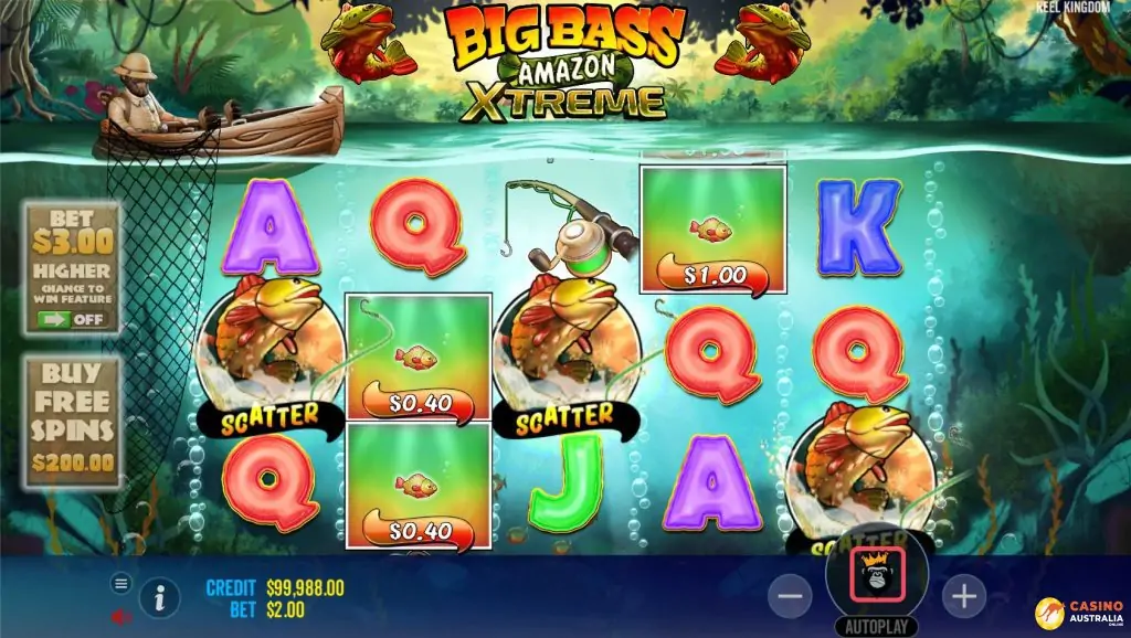 Big Bass Amazon Xtreme Free Play Scatters Wins Australia Review