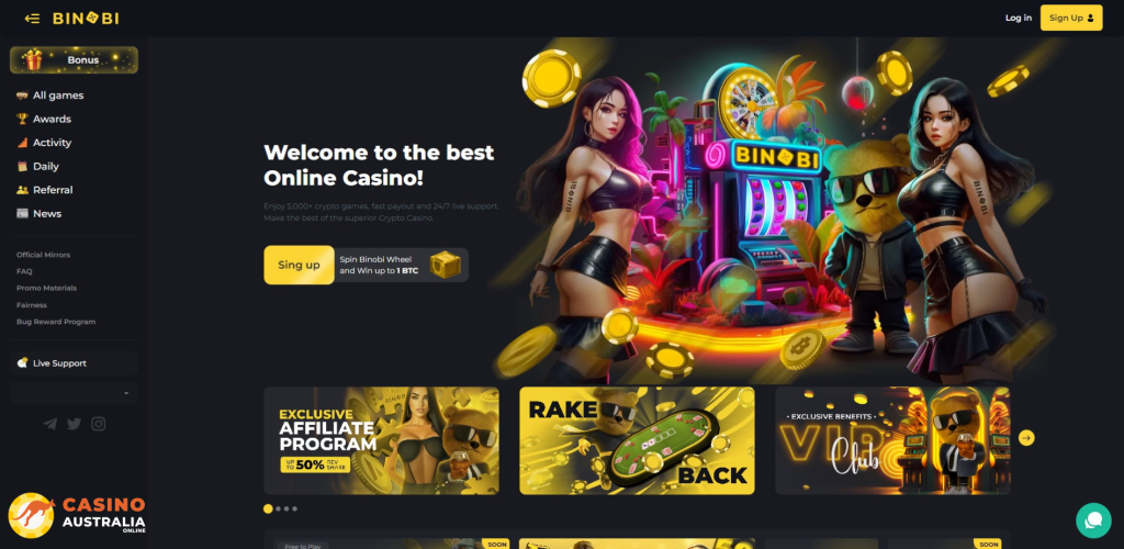 Binobi Casino Review Australia