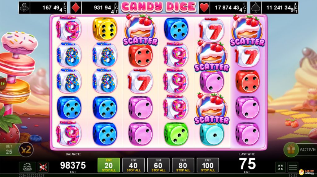 Candy Dice Free Play Scatters Wins Australia Review