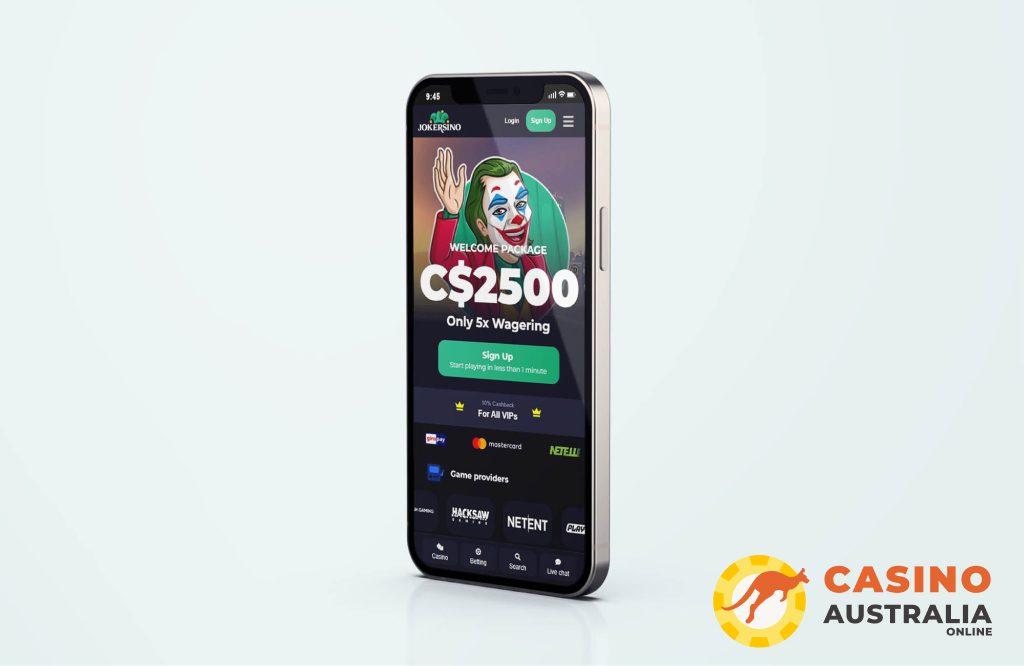 Jokersino Casino Mobile Version