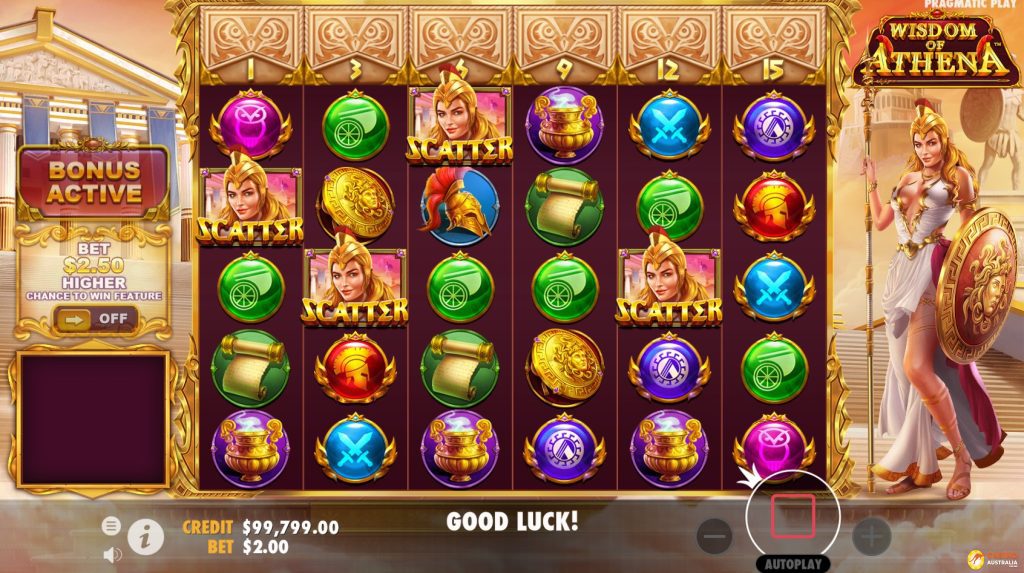 Wisdom of Athena Free Play Scatters Wins Australia Review