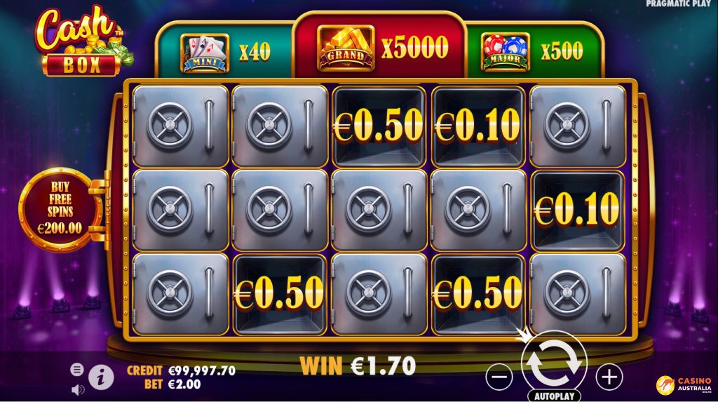 Cash Box Free Play Wins Australia Review