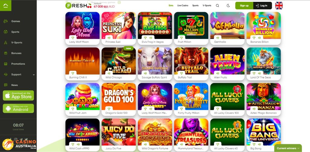 Fresh Casino Games Australia