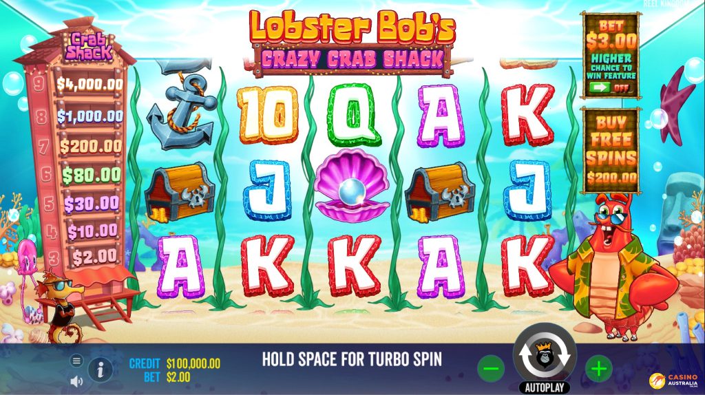 Lobster Bob's Crazy Crab Free Play Australia Review