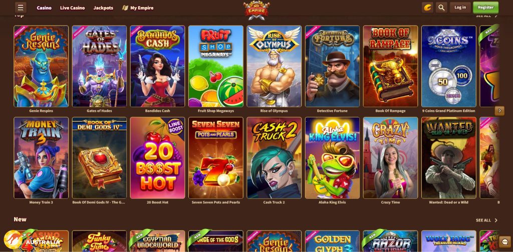 MyEmpire Casino Games Australia