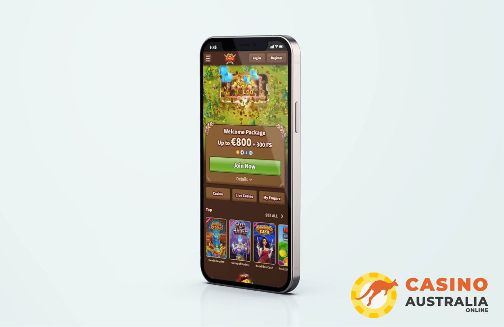 MyEmpire Casino Mobile Version