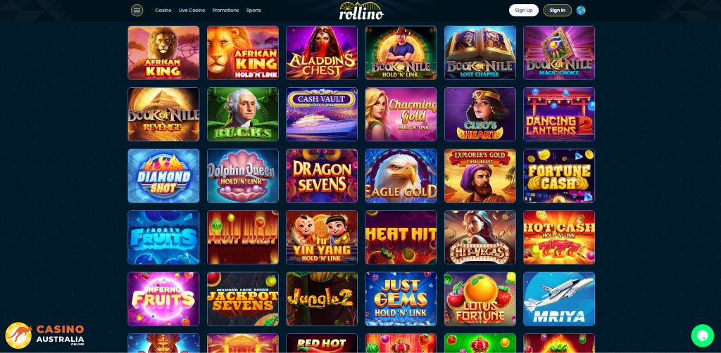 Rollino Casino Games Australia