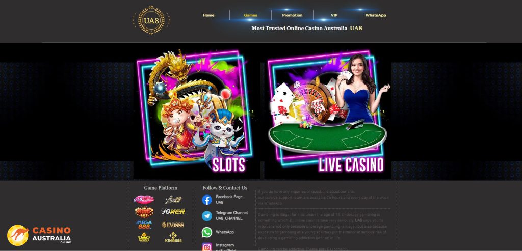 UA8Bet Casino Review Australia