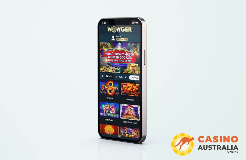 Wowger Casino Mobile Version