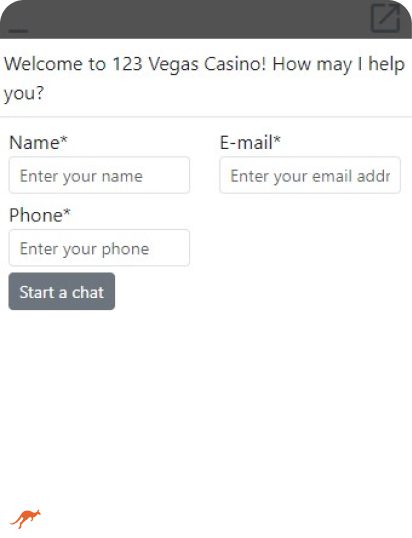 123 Vegas Casino Live Chat Support