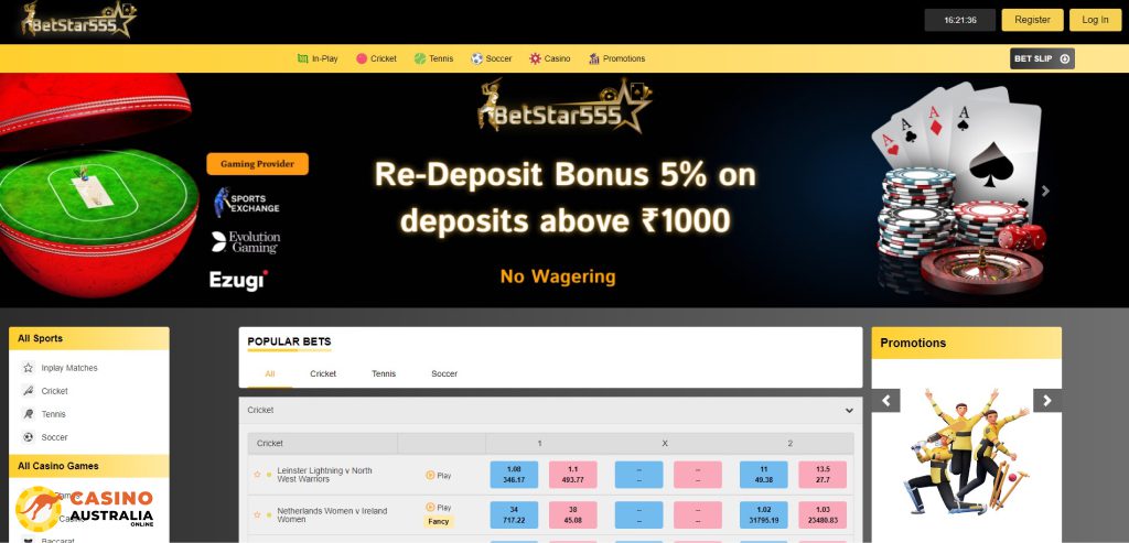 BetStar555 Casino Review Australia