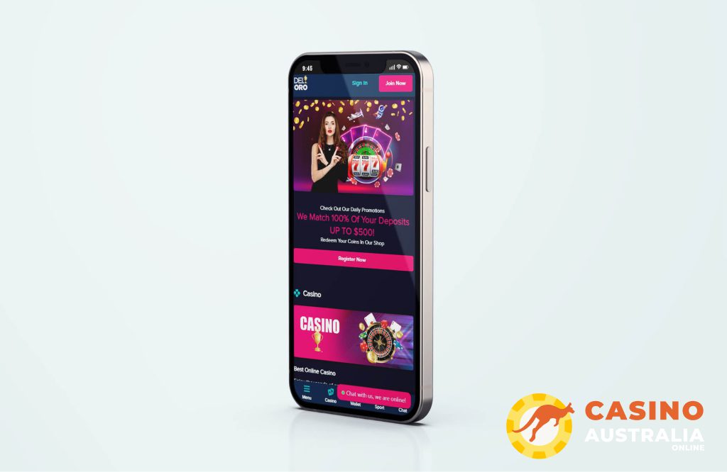 Del Oro Casino Mobile Version