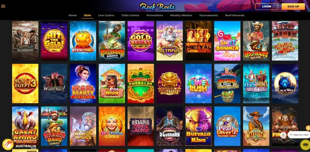 Reef Reels Casino Games Australia
