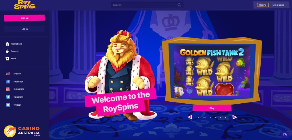 Roy Spins Casino Review Australia