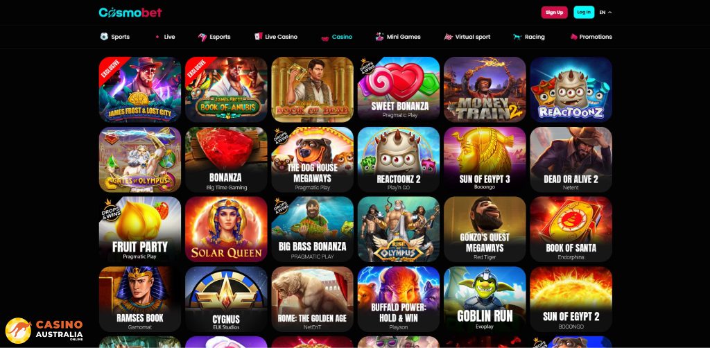 Cosmobet Casino Games Australia