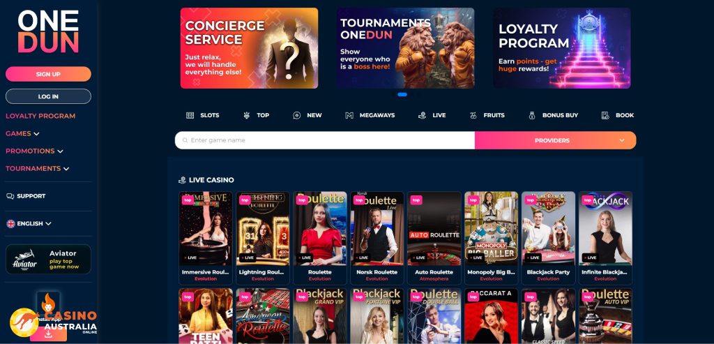 OneDun Casino Review Australia