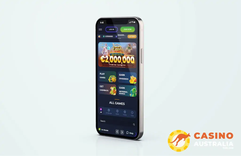 StarBets.io Casino Mobile Version